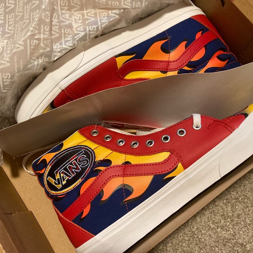 Vans red racer Sk8 hi